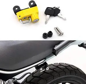 Helmet Lock AntiTheft Helmet Security Lock for Ducati Scrambler SixtyIconUrban Enduro 20152019Yellow