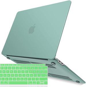 New 2020 MacBook Air 13 inch Case M1 A2337 A2179 A1932 Plastic Hard Shell Case with Keyboard Cover for Apple Mac Air 13 Retina Display with Touch ID 20182020 Green MMAT13GN+1A
