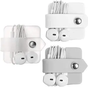 Cord Organizer Earbuds Holder Earphone Wrap Earphones Organizer Headset Headphone Earphone Wrap Winder Cord Manager Cable Winder Set of 3