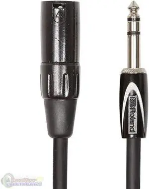 Black Series Interconnect Cable 14Inch TRS to XLR Male 15Feet