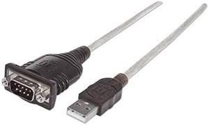 USB to Serial Adapter Converter - Connects Serial Device to a USB Port, Prolific PL-2303RA Chipset, 18 Inch Cable - Compatible with Windows 2000/XP/Vista/7-205153