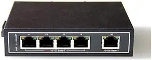 WDH5ETPOE 10100Mbps Unmanaged 5Port PoE Industrial Ethernet Switches with DIN RailWallMount Fanless30?~75?