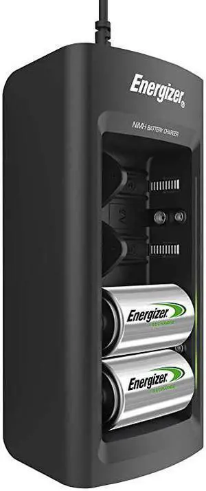 Rechargeable Battery Charger by  for C D AA AAA 9V NiMH Rechargeable Batteries with LED Indicator and Overcharge Prevention Function