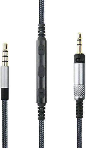 Cable Compatible with Sennheiser HD598, HD598 SE, HD518, HD598 Cs, HD598 SR, HD599, HD569, HD579 Headphone, Remote Volume Mic Compatible with iPhone 4.3FT