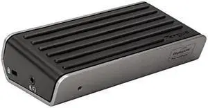 Universal 2K Laptop Docking Station, Single 2K or Dual HD Video, with Charging Power, Audio, & 4 USB 3.0 Ports for PC, Mac, & Android, Gray/Black (DOCK120USZ)