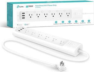Plug Power Strip Surge Protector w 6 Smart Outlets and 3 USB Ports Works with Alexa Echo amp Google Home No Hub Required HS300