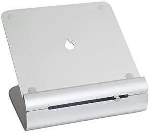 iLevel2 Adjustable Height Laptop Stand Patented Angled Ergonomic Laptop Riser Aluminum Computer Elevator for Office or Home Desk Setup Compatible with MacBook Air Pro