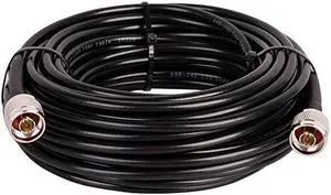 KMR240 Coax Extension Cable N Male to N Male Connector Low Loss Coaxial Cables for 3G/4G/5G/LTE/GPS/WiFi/RF/Ham/Radio to Antenna or Phone Signal Booster Use 50 Ohm(Not for TV)