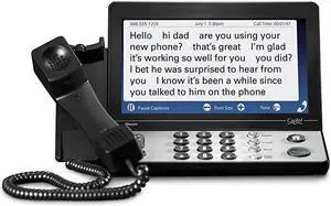 2400i Captioned Telephone Large TouchScreen Captioned Telephone with 40dB Amplification