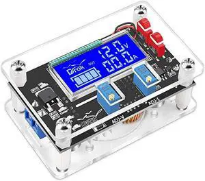 Buck Module DROK Adjustable Buck Converter Step Down Voltage Regulator 6V32V 30V 24V 12V to 1532V 5V 5A LCD Power Supply Volt Reducer Transformer Module Board with USB Port Protective Case