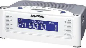 RCR22 Atomic Clock with FMRDS AM Auxin Digital Tuning Clock Radio silver one size