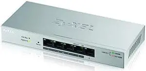 5Port Gigabit Ethernet Web Managed PoE Switch with 60 Watt Budget GS12005HP