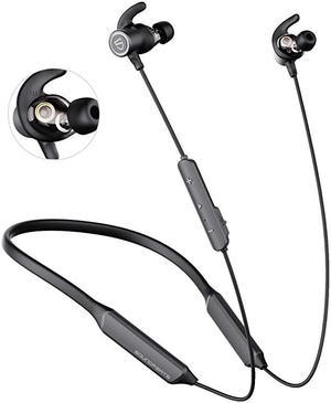 Force Pro Dual Dynamic Drivers Bluetooth Headphones, Neckband Wireless Earbuds with Crossover, APTX HD Audio Built in Mic 22 Hours Playtime, Bluetooth 5.0 Headset Sports Earphones