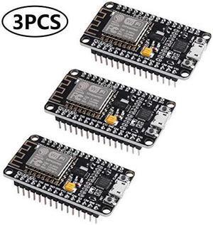 3 Pcs ESP8266 NodeMCU,  CP2102 ESP-12E WiFi Internet Development Board Open Source Serial Wireless Module for Arduino IDE/Micropython