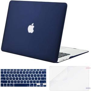 Plastic Hard Shell Case amp Keyboard Cover amp Screen Protector Only Compatible with MacBook Air 13 inch Models A1369 amp A1466 Older Version 20102017 Release Navy Blue