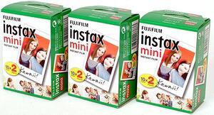 Instax Mini Instant Film 3 Twin Packs 60 Total Pictures