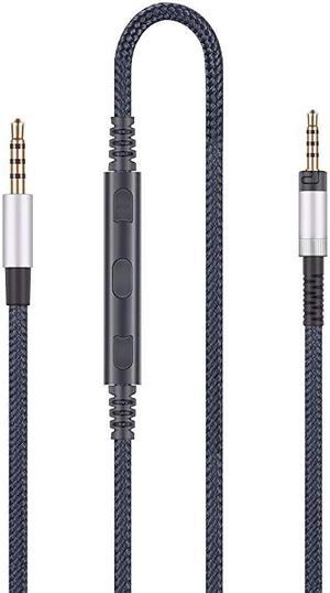 Replacement Cable with inLine Mic Remote Volume Control Compatible with Sennheiser HD440 HD 440 BT HD450 HD 450 BTNC HD430i HD430G Headphone and Compatible with iPhone iPod iPad