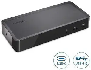SD4700P USBC or USBA 60W PD Dual Display Docking Station with Power Delivery for Windows PCs Surface Pro Surface Laptops and MacBooks TAA Compliant K38240NA