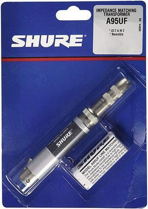A95UF Transformer Low Z Female XLR to High Z MC1M Connector with Mating 14Inch Phone PlugJack