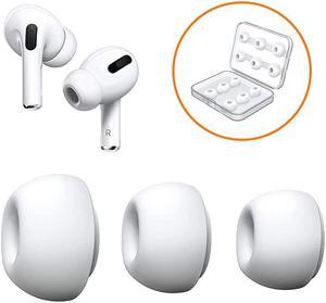 12 Pieces Replacement Ear Tips for AirPods Pro Silicon Ear Buds Tips with Portable Storage Box White