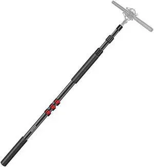 Portable 3 Sections Stretchable Handheld Microphone Boom Pole with Standard 58 inch27 Threads and Adjustable Length from 3 feet to 8 feet NW7000