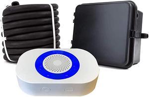 DCRH4KPlus Driveway Alarm System with Relay Outputs RE4k Plus Wireless Receiver and DCHT4000 Transmitter with 25FT Rubber Hose Vehicle Sensor