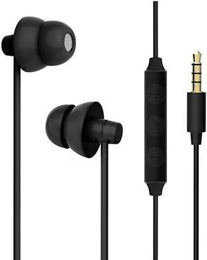 Sleep Headphones  Ultra Soft Comfortable Inear Earphones w Mic and Volume Control Sound Blocking Earplugs Earbuds for Sleeping Snoring Bedtime Relaxation Air Travel Insomnia Meditation