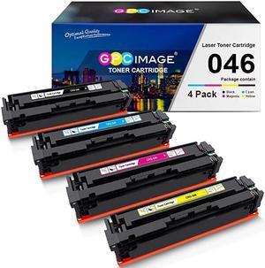 Compatible Toner Cartridge Replacement for Canon 046 046H CRG046 for Color ImageCLASS MF733Cdw MF731Cdw MF735Cdw LBP654Cdw Laser Printer Black Cyan Magenta Yellow