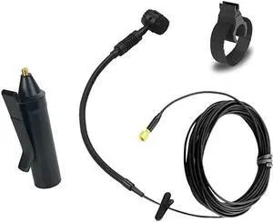 Clip On Instrument Condenser Microphone + Universal Clip for Flute