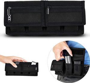 Pockets) Camera Battery and SD Card Pouch Holder for 1850 x 8, AA, LP-EN LP-ENH LP-E17 EN-EL14 EN-EL15 NP-FW50 NP-FZ100 NP-W12S Battery,Suitable for Canon M50 Mark II 5DM4 DM2 80D Sony A7R IV