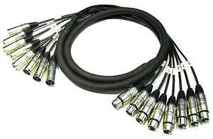Cable MT8153M 3Meter 8Channel MultiTrack Snake Cable XLR Male to XLR Female