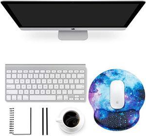 Mouse Pad with Wrist Rest Support  Gel Cute Mouse Pads wNonSlip Rubber Base Mousepad Ergonomic Mouse Wrist Rest Pad for Laptop Computer Home Office Working Gaming Pain Relief Nebula Galaxy