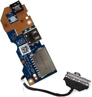 ON Off Power Button Board SD Card Reader USB IO Board wCable Replacement for Dell Inspiron 15 7460 7560 7472 LSD823P 8N7VD 08N7VD