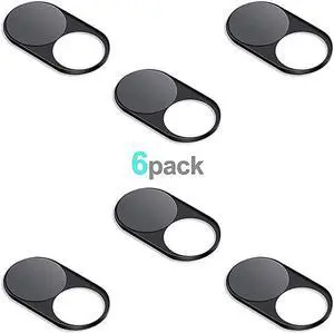 Upgrade Magnetic Webcam Cover, [6-Pack]  0.023 inch Metal Camera Cover Slide for Mac, iPad, MacBook Pro, MacBook Air, Laptops, PC/Computer, Tablets, Web Blocker Protect Your Privacy