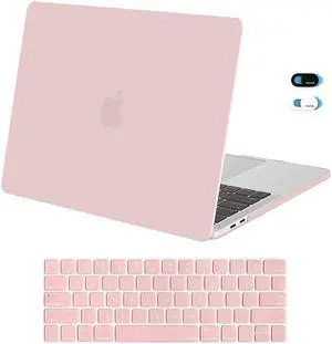 Compatible with MacBook Pro 13 inch Case 20162020 Release A2338 M1 A2289 A2251 A2159 A1989 A1706 A1708 Plastic Hard Shell Case Keyboard Cover Skin Webcam Cover Rose Quartz