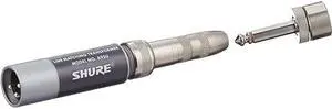 A95U Transformer Low Z Male XLR to High Z MC1M Connector with Mating 14Inch Phone PlugJack