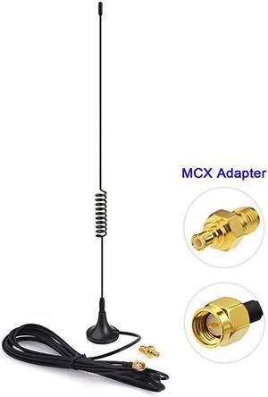 Dual Band 978MHz 1090MHz 5dBi Magnetic Base SMA Male MCX Antenna for Aviation Dual Band 978MHz 1090MHz ADSB Receiver RTL SDR Software Defined Radio USB Stick Dongle Tuner Receiver