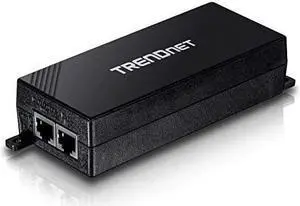 Gigabit Power Over Ethernet Plus Injector TPE115GI Converts NonPoe Gigabit to Poe+ or PoE Gigabit Supplies PoE 154W or PoE+ 30W Power Network Distances Up to 100 M 328 ftBlack