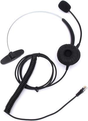 PPYY  -Phone headset headset call center earphone headband miniphone RJ11 adapter