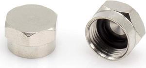 THE CIMPLE CO - Coaxial F Cap (F81 Cap) Weather Cap – for Coax Ground Blocks, splitters, or Other F Connectors – Protects Female Connection for Future use - (4 Pack)
