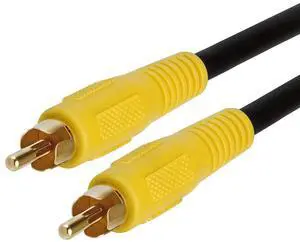 Cmple - 1-RCA Composite Video/Subwoofer/Coax/S/PDIF Patch Cable - 6ft