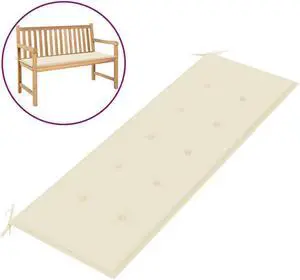 vidaXL Garden Bench Cushion Cream 150x50x4 cm Oxford Fabric