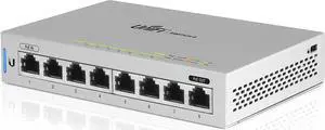 Ubiquiti UniFi US-8 PoE Powered 8 Port Managed Gigabit Switch with PoE Passthrough