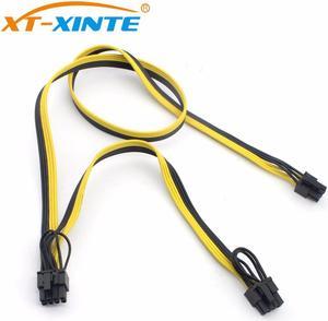 Modular PSU Power Supply Cables 6Pin to Double 6+2Pin Cable Graphics Card Module Line 8P to Dual 8p Splitter Ribbon Cable 18AWG