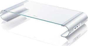 j5create Glass Monitor Stand With 3-Port USB™ 3.0 HUB
