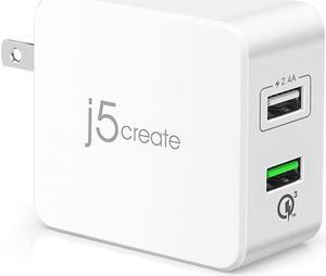 j5create 2-Port USB QC 3.0 Charger