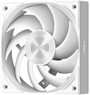 PCCOOLER CPS F5 R120 WH High-Performance 120mm Case Fan, 4-Pin PWM Silent PC Fan with 3 Modes up to 2200RPM, Daisy Chain Computer Fan with FDB, Vibration-Damping Mounting Pads, White - Single Pack