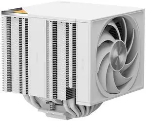 PCCOOLER CPS RZ820 Dual Tower CPU Air Cooler, 8 Heat Pipes, 290W TDP, Magnetic Aluminum ARGB Top Cover, 165mm Tall, 120mm & 140mm PWM Fans, for Intel LGA 1851/1700/1200/115X/20XX & AMD AM5/AM4, White