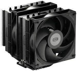 PCCOOLER CPS RT620Pro Dual Tower CPU Air Cooler, 6 Heat Pipes, 265W TDP, 153mm Tall,120mm PWM Slient Fans, Tower Structure Reinforced Bracket, for Intel LGA1851/1700/1200/115X & AMD AM5/AM4, Black