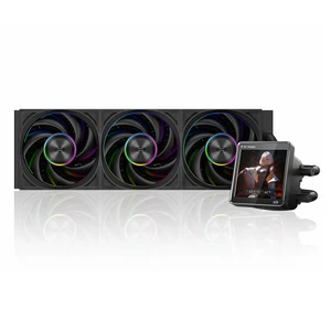 PCCOOLER CPS DT360 ARGB Display AIO CPU Liquid Cooler, 360mm Radiator, 320W TDP, Customizable & Magnetic 3.4" IPS LCD Display, Ceramic Bearing, for Intel LGA 1851/1700/1200/115X & AMD AM5/AM4, Black PCCOOLER CPS DT360 ARGB Display AIO CPU Liquid Cooler, 360mm Radiator, 320W TDP, Customizable & Magnetic 3.4" IPS LCD Display, Ceramic Bearing, for Intel LGA 1851/1700/1200/115X & AMD AM5/AM4, Black